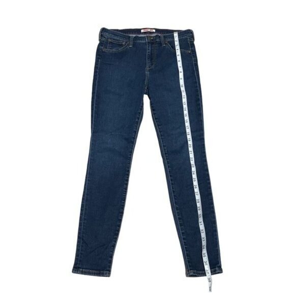 Johnny Was Blue Stretch High Rise Skinny Jeans Size 28 - Picture 5 of 9